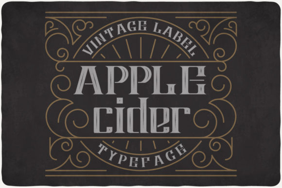 Apple Cider: A Bold Vintage Font for Timeless Designs