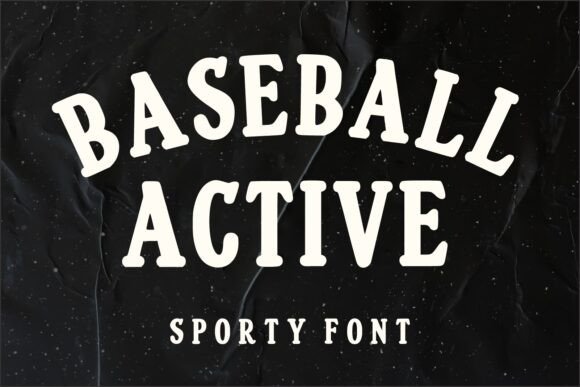 Baseball Active: A Bold Display Font for Dynamic Designs