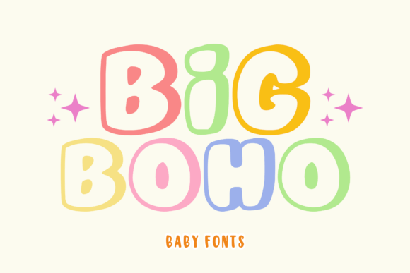 Big Boho: A Cheerful Display Font for Creative Projects