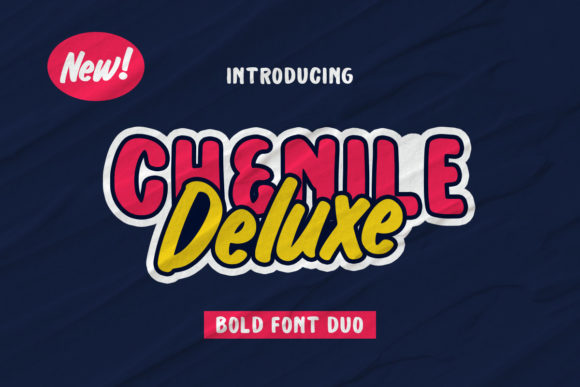 Chenile Deluxe: A Cool Retro Display Font