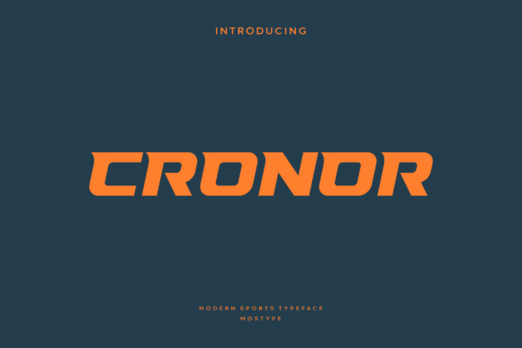 Cronor: The Modern Display Font for Bold Branding