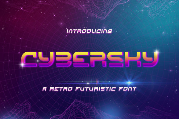 Cybersky: A Futuristic Display Font for Bold Designs