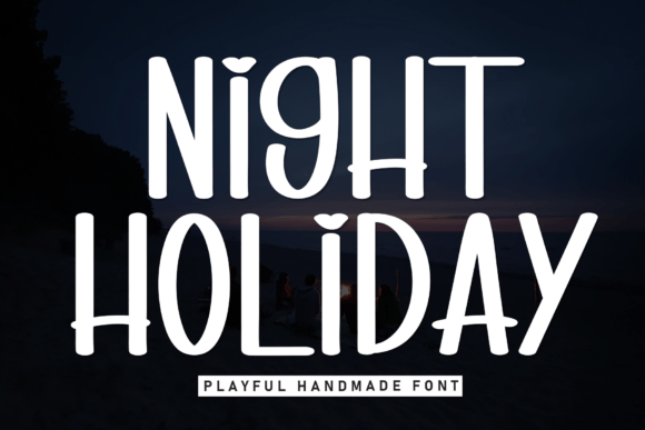 Discover Night Holiday: A Playful Handmade Display Font