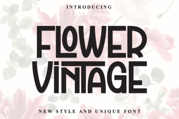 Flower Vintage: A Playful Font for Creative Projects