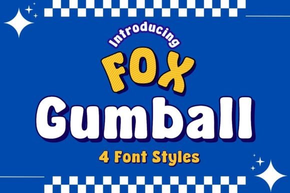Fox Gumball: A Playful Font Family for Fun Designs