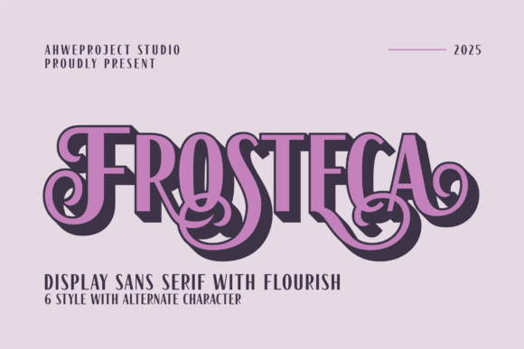 Frosteca: A Bold Artistic Display Font for Creative Design