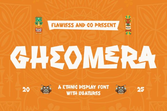 Gheomera: A Bold Tribal Display Typeface