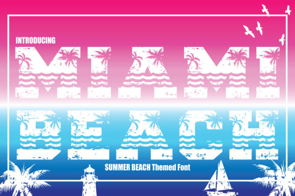 Miami Beach: A Bold & Fun Display Font