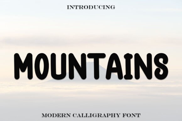 Mountains Font: A Friendly Display Typeface for Creative Projects