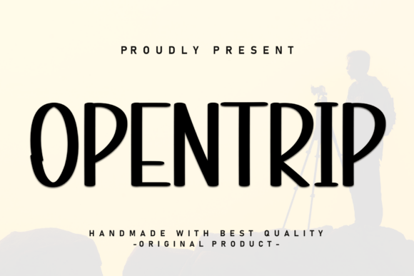 Opentrip: A Modern Typeface for Bold Visual Statements