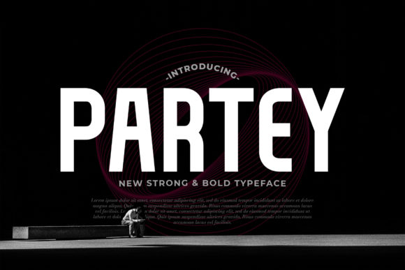 Partey: A Bold Display Font for Impactful Designs
