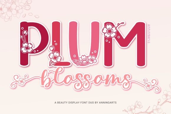 Plum Blossoms Duo: A Harmonious Font Pairing for Elegant Design