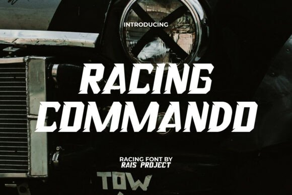 Racing Commando: The Bold Font for High-Speed Design