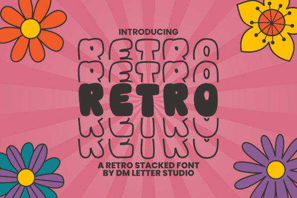 Retro Stacked: A Groovy Display Font with Modern Punch