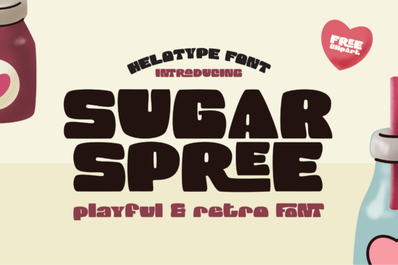 Sugar Spree: A Retro Font with Sweet Visual Appeal