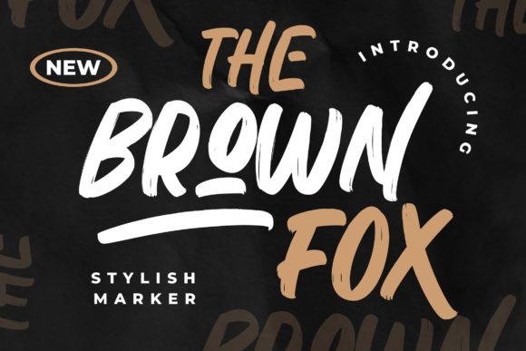 The Brown Fox: A Stylish Brush Font for Bold Designs